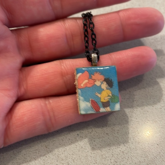 Hand made Upcycled Ponyo Necklace - Picture 3 of 8